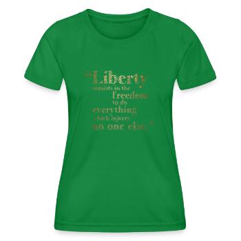 Human Rights - Women's Functional T-Shirt - kelly green - Front - AI Model Female 172 dark (172cm)