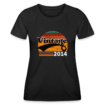Vintage 2014 - T-shirt sport Femme - noir - Devant - AI Model Female 172 light (172cm)