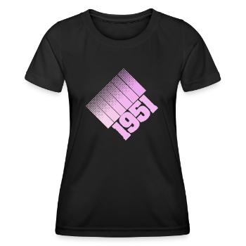 1951 - Women's Functional T-Shirt - black - Front - AI Model Female 172 light (172cm)