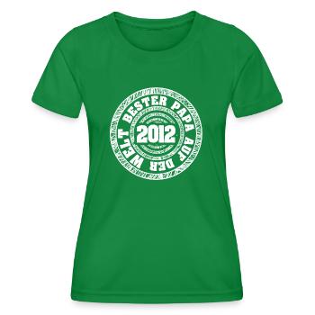 Jahr 2012 - Frauen Funktions-T-Shirt - Kelly Green - Vorne - AI Model Female 172 dark (172cm)