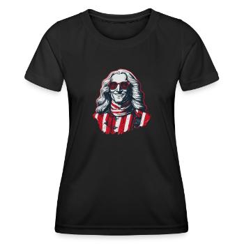 Patriotic Pride U.S. George Washington Men Woman - Women's Functional T-Shirt - black - Front - AI Model Female 172 light (172cm)
