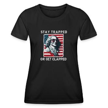 Buckle up | GEORGE GRIDDIN - Women's Functional T-Shirt - black - Front - AI Model Female 172 light (172cm)