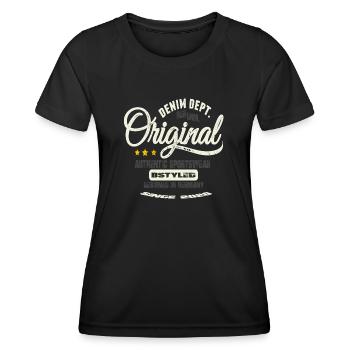Original Sportswear - Frauen Funktions-T-Shirt - Schwarz - Vorne - AI Model Female 172 light (172cm)