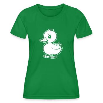 Duck Birds Ducks - Women's Functional T-Shirt - kelly green - Front - AI Model Female 172 dark (172cm)