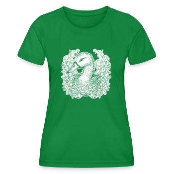 Duck Birds Ducks - Women's Functional T-Shirt - kelly green - Front - AI Model Female 172 dark (172cm)