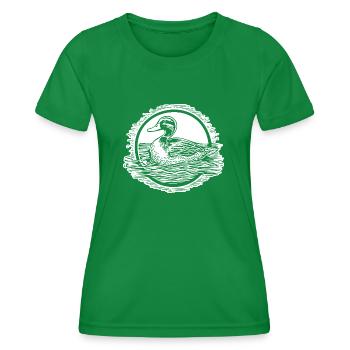 Duck Birds Ducks - Women's Functional T-Shirt - kelly green - Front - AI Model Female 172 dark (172cm)