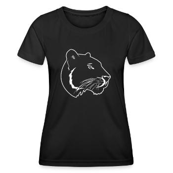 Panther Predator Jungle Wildcat - T-shirt sport Femme - noir - Devant - AI Model Female 172 light (172cm)