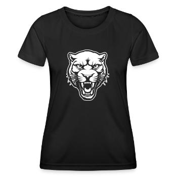 Panther Predator Jungle Wildcat - T-shirt sport Femme - noir - Devant - AI Model Female 172 light (172cm)
