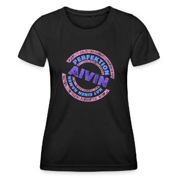 Geschenk für Alvin - Frauen Funktions-T-Shirt - Schwarz - Vorne - AI Model Female 172 light (172cm)