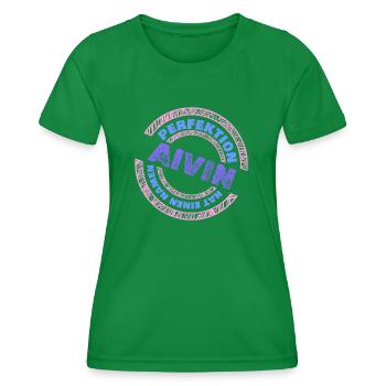 Geschenk für Alvin - Frauen Funktions-T-Shirt - Kelly Green - Vorne - AI Model Female 172 dark (172cm)