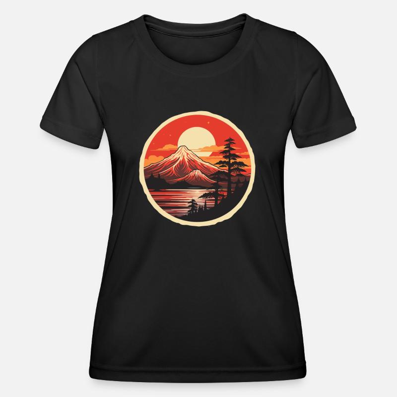 Japan Mountain - Women's Functional T-Shirt - black