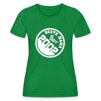 2002 - Frauen Funktions-T-Shirt - Kelly Green - Vorne - AI Model Female 172 dark (172cm)
