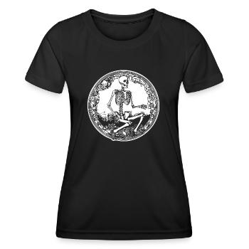 Skeleton Costume Bones Halloween Horror - Women's Functional T-Shirt - black - Front - AI Model Female 172 light (172cm)