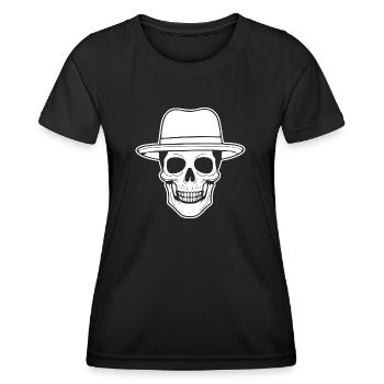 Skeleton Costume Bones Halloween Horror - Women's Functional T-Shirt - black - Front - AI Model Female 172 light (172cm)