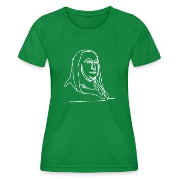Mona Lisa Mona Lisa - T-shirt sport Femme - vert - Devant - AI Model Female 172 dark (172cm)