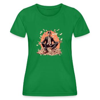 Richi money - Women's Functional T-Shirt - kelly green - Front - AI Model Female 172 dark (172cm)