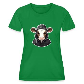 Cool Cow en vêtements décontractés - T-shirt sport Femme - vert - Devant - AI Model Female 172 dark (172cm)
