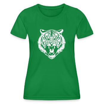Tiger Big Cat - Women's Functional T-Shirt - kelly green - Front - AI Model Female 172 dark (172cm)