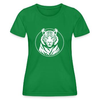 Tiger Big Cat - Women's Functional T-Shirt - kelly green - Front - AI Model Female 172 dark (172cm)