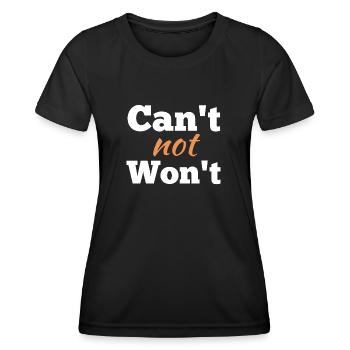 Je ne peux pas ne pas ne pas - T-shirt sport Femme - noir - Devant - AI Model Female 172 light (172cm)