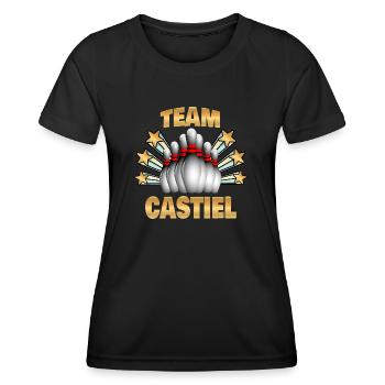 Geschenk für Castiel - Frauen Funktions-T-Shirt - Schwarz - Vorne - AI Model Female 172 light (172cm)