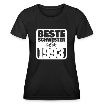 Geschwister 1993 - Frauen Funktions-T-Shirt - Schwarz - Vorne - AI Model Female 172 light (172cm)