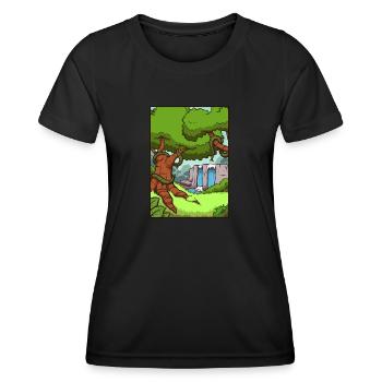 Jungle Background - Women's Functional T-Shirt - black - Front - AI Model Female 172 light (172cm)