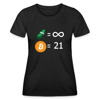 21 million - Women's Functional T-Shirt - black - Front - AI Model Female 172 light (172cm)