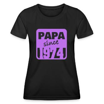 1974 - Frauen Funktions-T-Shirt - Schwarz - Vorne - AI Model Female 172 light (172cm)