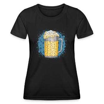 Mug - T-shirt sport Femme - noir - Devant - AI Model Female 172 light (172cm)