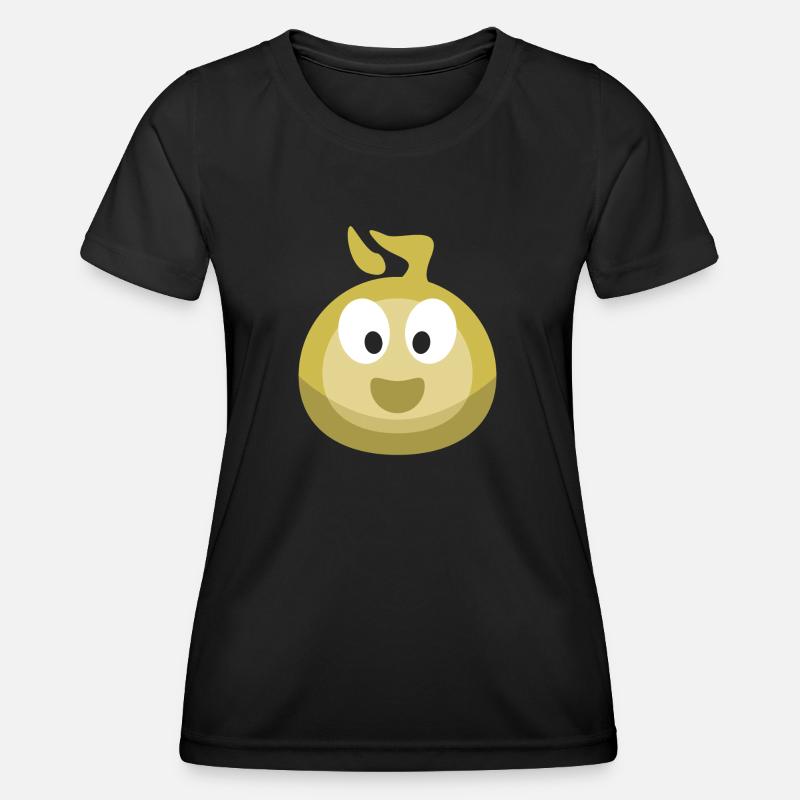 Element Luft (Bubble) - Frauen Funktions-T-Shirt - Schwarz