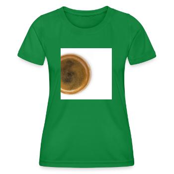 Background coffe - Women's Functional T-Shirt - kelly green - Front - AI Model Female 172 dark (172cm)