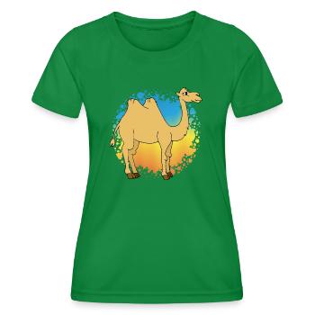Chameau - T-shirt sport Femme - vert - Devant - AI Model Female 172 dark (172cm)