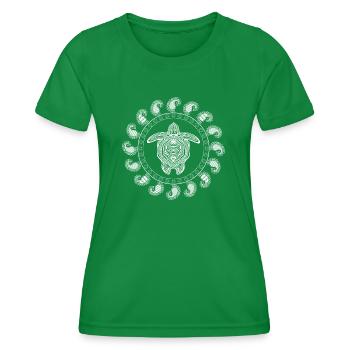 Schildkröte Natur Tier - Frauen Funktions-T-Shirt - Kelly Green - Vorne - AI Model Female 172 dark (172cm)