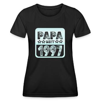 Jahr 1997 - Frauen Funktions-T-Shirt - Schwarz - Vorne - AI Model Female 172 light (172cm)