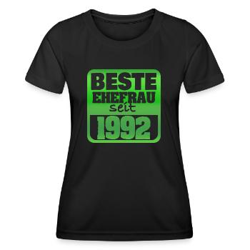 Ehe 1992 - Frauen Funktions-T-Shirt - Schwarz - Vorne - AI Model Female 172 light (172cm)