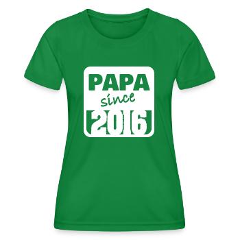 Vater 2016 - Frauen Funktions-T-Shirt - Kelly Green - Vorne - AI Model Female 172 dark (172cm)