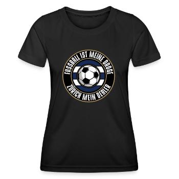 Züri - Frauen Funktions-T-Shirt - Schwarz - Vorne - AI Model Female 172 light (172cm)