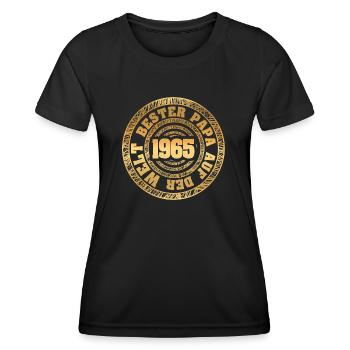 Jahr 1965 - Frauen Funktions-T-Shirt - Schwarz - Vorne - AI Model Female 172 light (172cm)