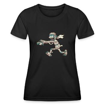 Momie - T-shirt sport Femme - noir - Devant - AI Model Female 172 light (172cm)