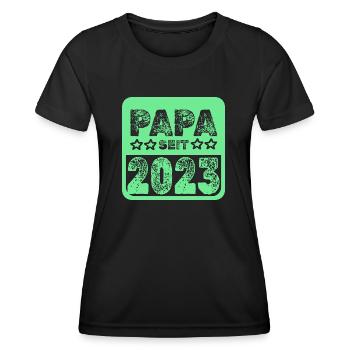 Jahr 2023 - Frauen Funktions-T-Shirt - Schwarz - Vorne - AI Model Female 172 light (172cm)