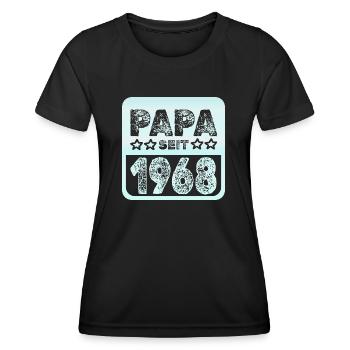 Papa 1968 - Frauen Funktions-T-Shirt - Schwarz - Vorne - AI Model Female 172 light (172cm)