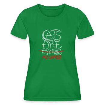 Adorable Cats 2 - Women's Functional T-Shirt - kelly green - Front - AI Model Female 172 dark (172cm)