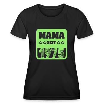 1975 - Frauen Funktions-T-Shirt - Schwarz - Vorne - AI Model Female 172 light (172cm)