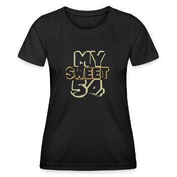 Birthday 54 - Women's Functional T-Shirt - black - Front - AI Model Female 172 light (172cm)
