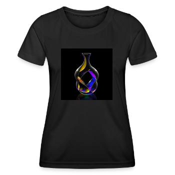 Kleinsche Flasche -03- - Frauen Funktions-T-Shirt - Schwarz - Vorne - AI Model Female 172 light (172cm)