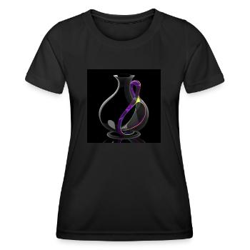 Kleinsche Flasche -02- - Frauen Funktions-T-Shirt - Schwarz - Vorne - AI Model Female 172 light (172cm)
