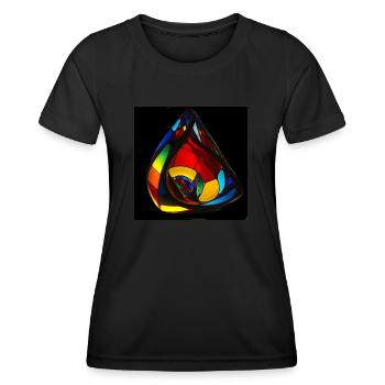 Kleinsche Flasche -05- - Frauen Funktions-T-Shirt - Schwarz - Vorne - AI Model Female 172 light (172cm)