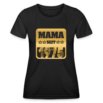 1975 - Frauen Funktions-T-Shirt - Schwarz - Vorne - AI Model Female 172 light (172cm)