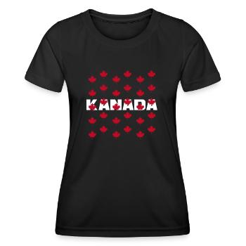 kanada - Frauen Funktions-T-Shirt - Schwarz - Vorne - AI Model Female 172 light (172cm)